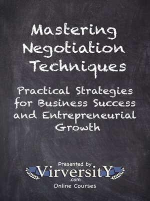 cover image of Mastering Negotiation Techniques
